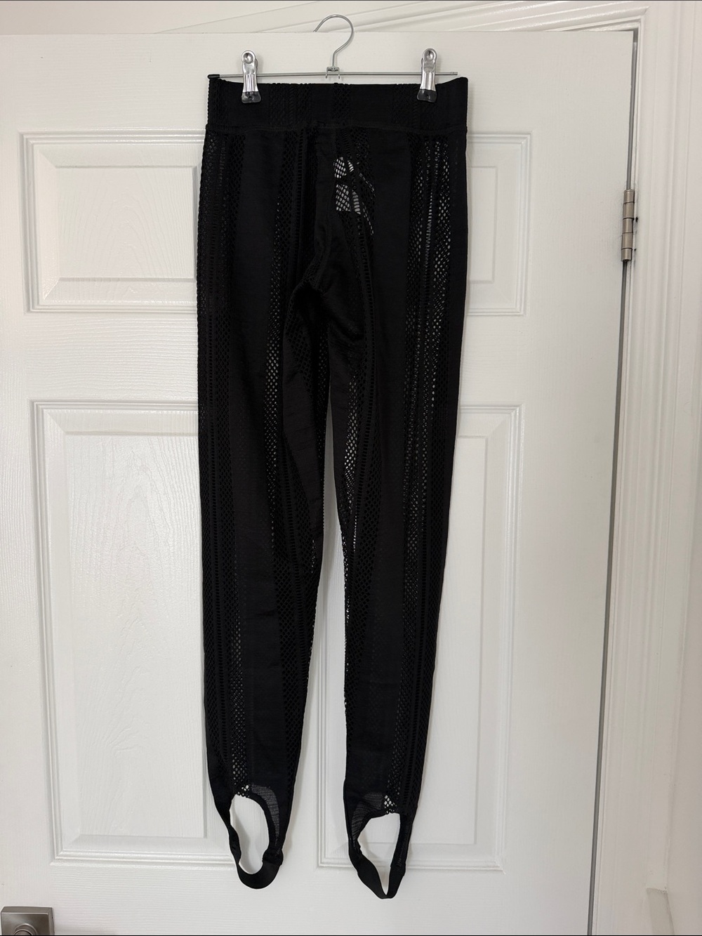 NWT GANNI Jersey and Mesh Stirrup Pants Leggings Size XXS (fits XS or S) - Picture 4 of 10